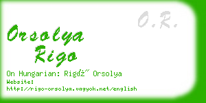 orsolya rigo business card